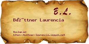 Büttner Laurencia névjegykártya